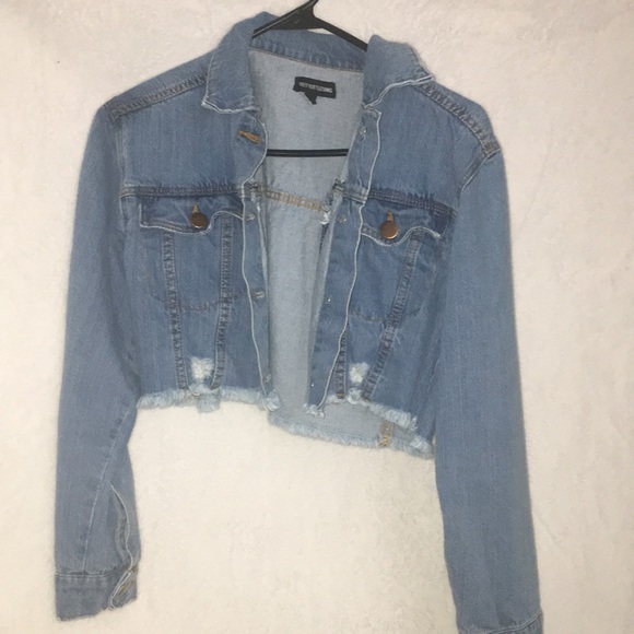 CROPPED denim jean jacket - Picture 4 of 6
